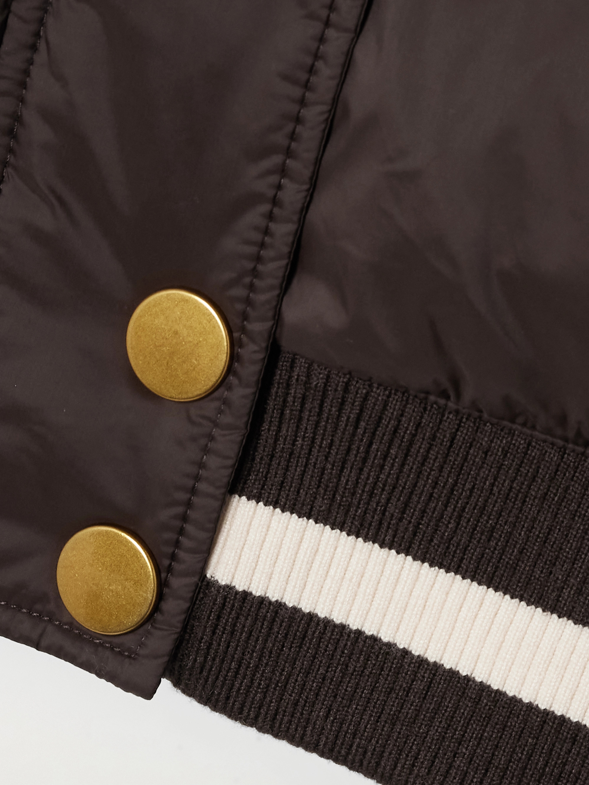 Veronica Beard Ethan felt-trimmed quilted shell jacket thumbnail