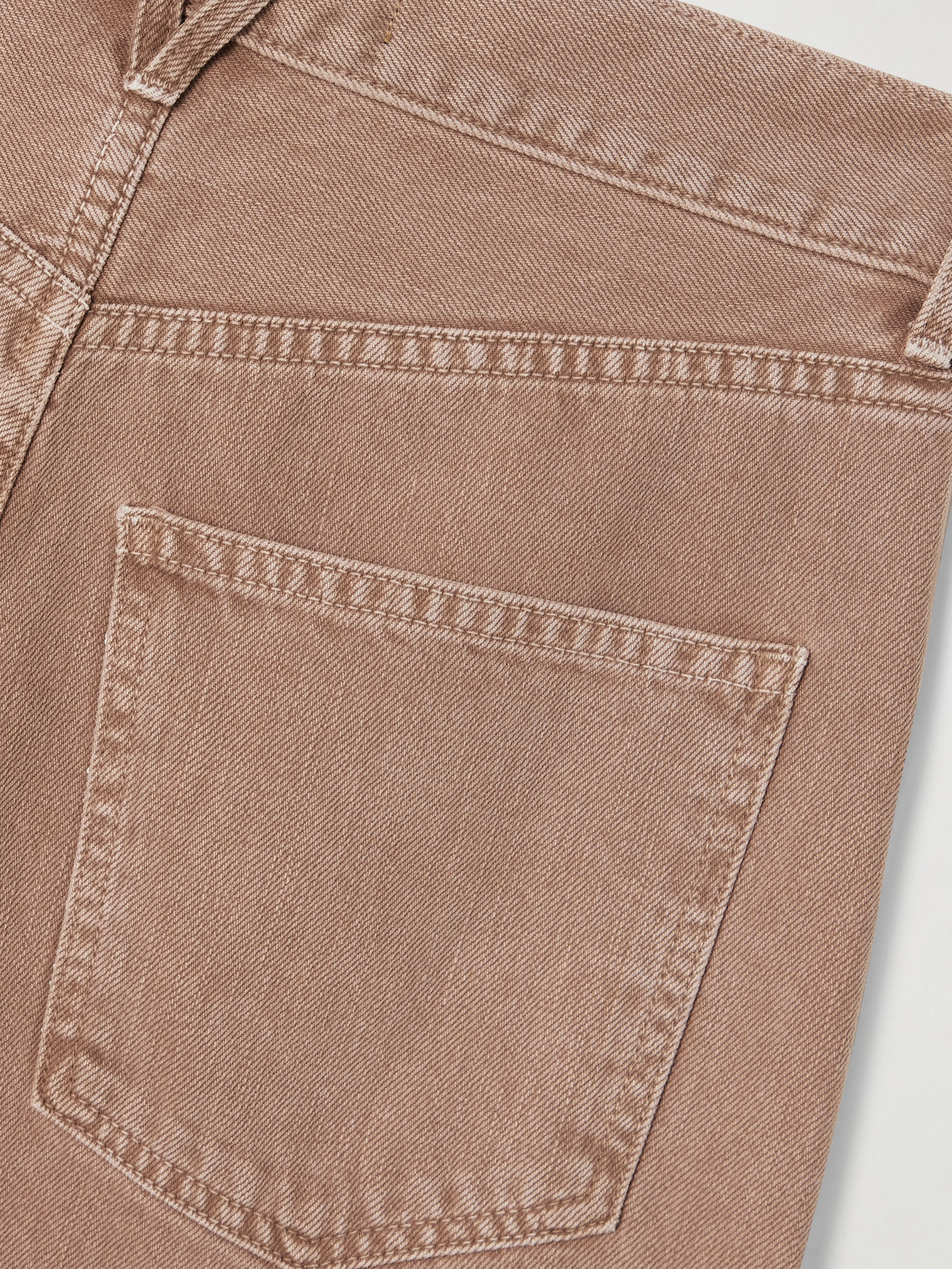 Veronica Beard Taylor Frayed High-rise Wide-leg Jeans In Brown