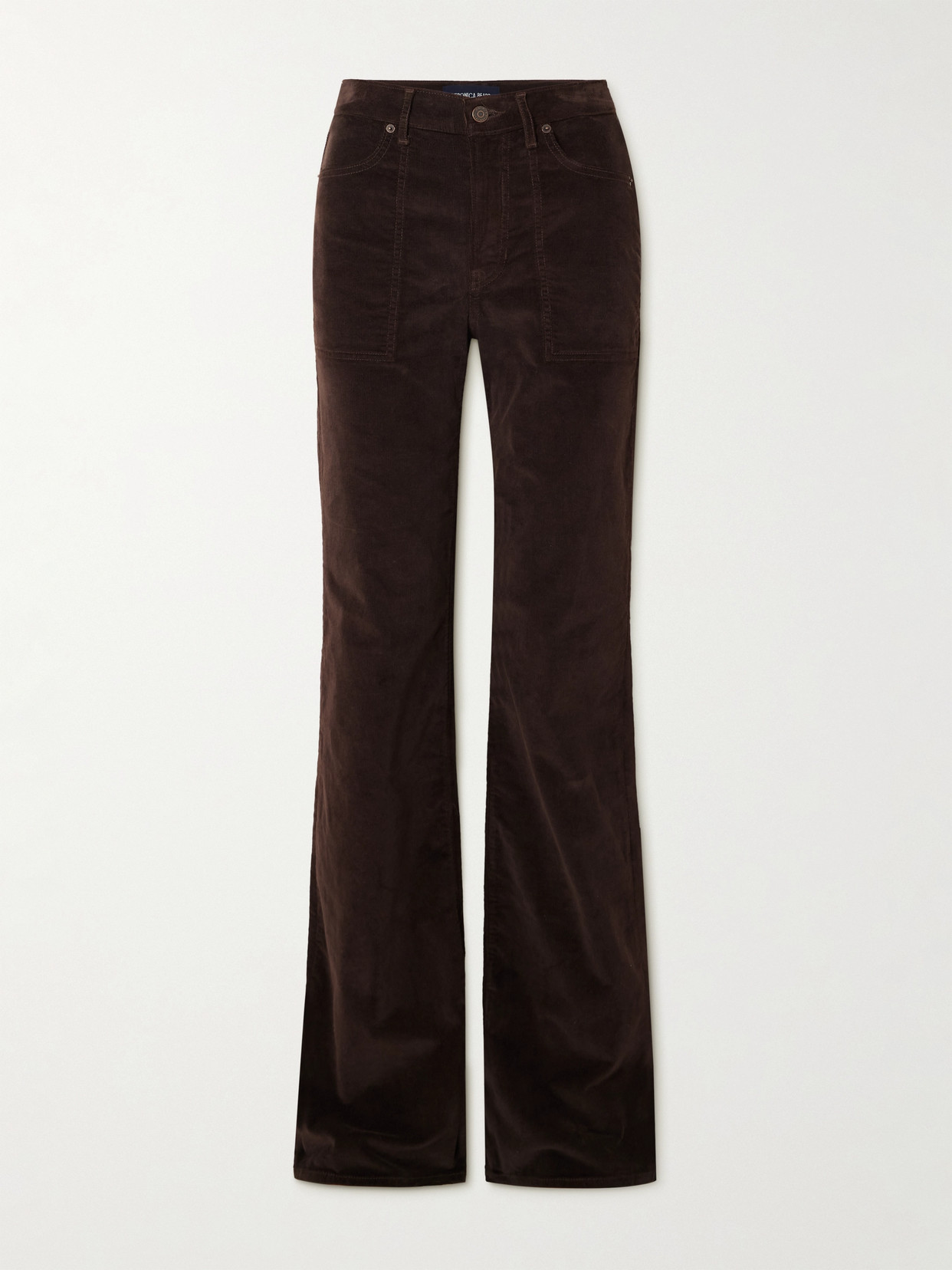 Veronica Beard - Crosbie Cotton-blend Corduroy Wide-leg Pants - Brown
