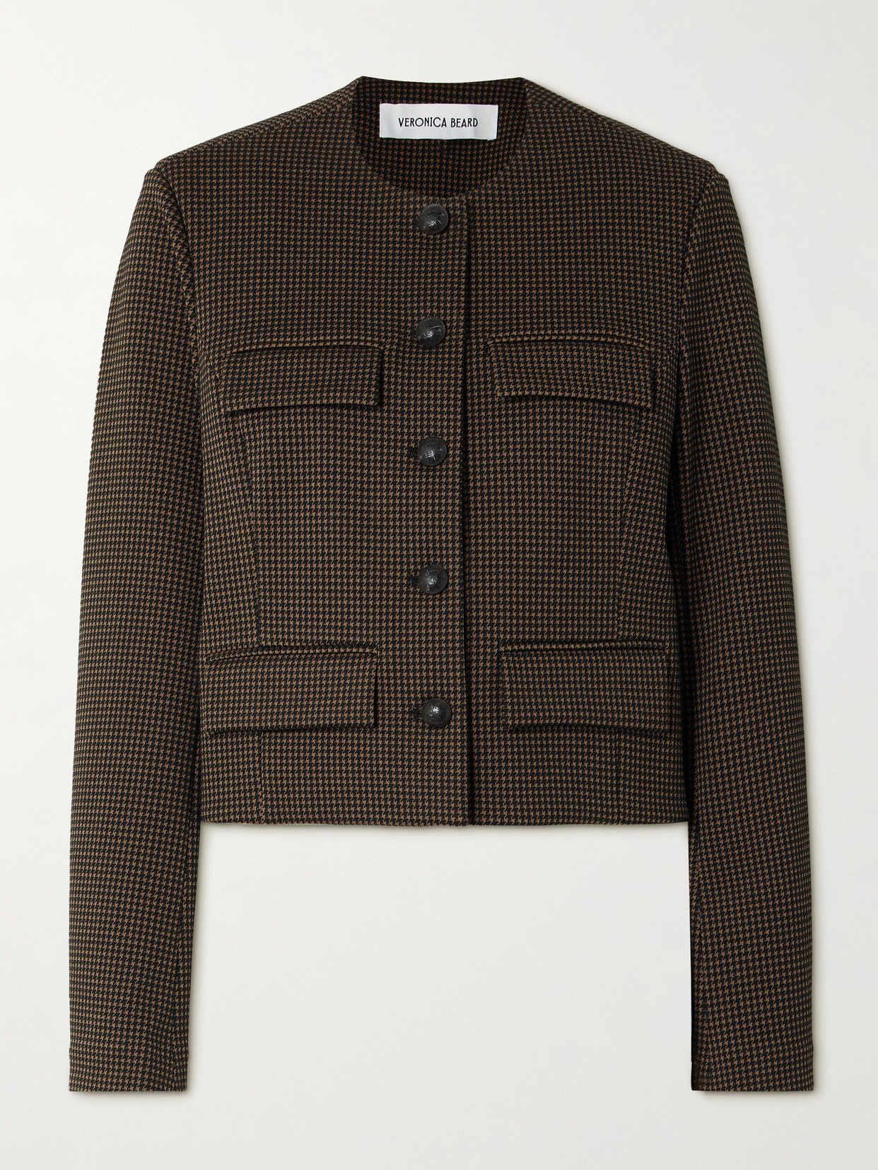 Veronica Beard Berkley Knit Jacket In Brown
