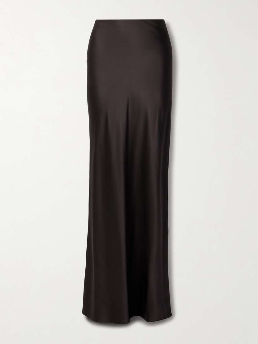 Veronica Beard Medina Silk-blend Satin Maxi Skirt
