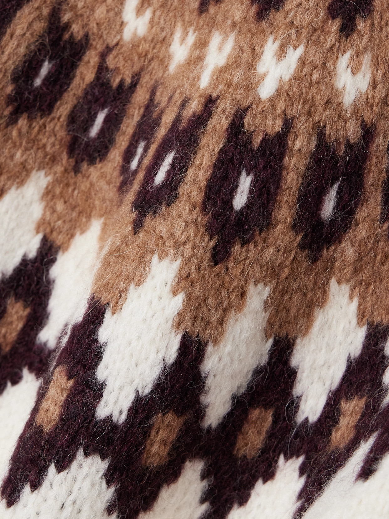 Veronica Beard Anne Fair Isle Pullover Sweater In Ivory