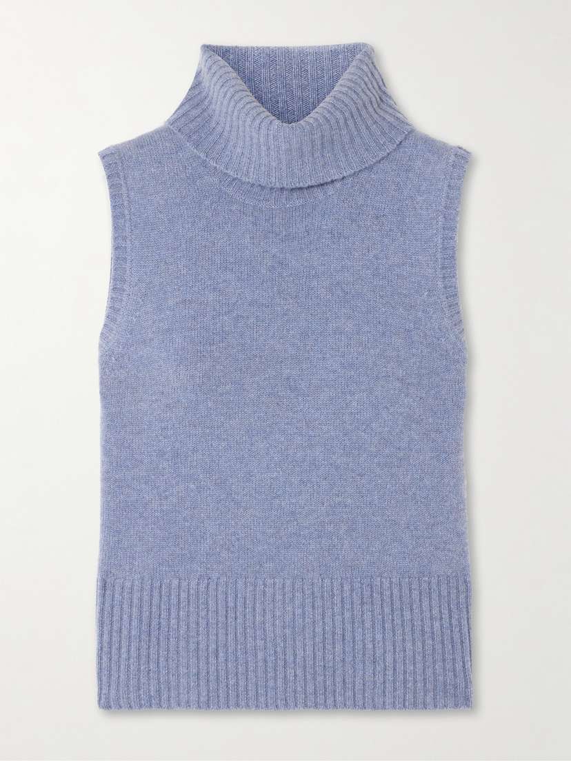 Veronica Beard Mazzy Cashmere Turtleneck Top