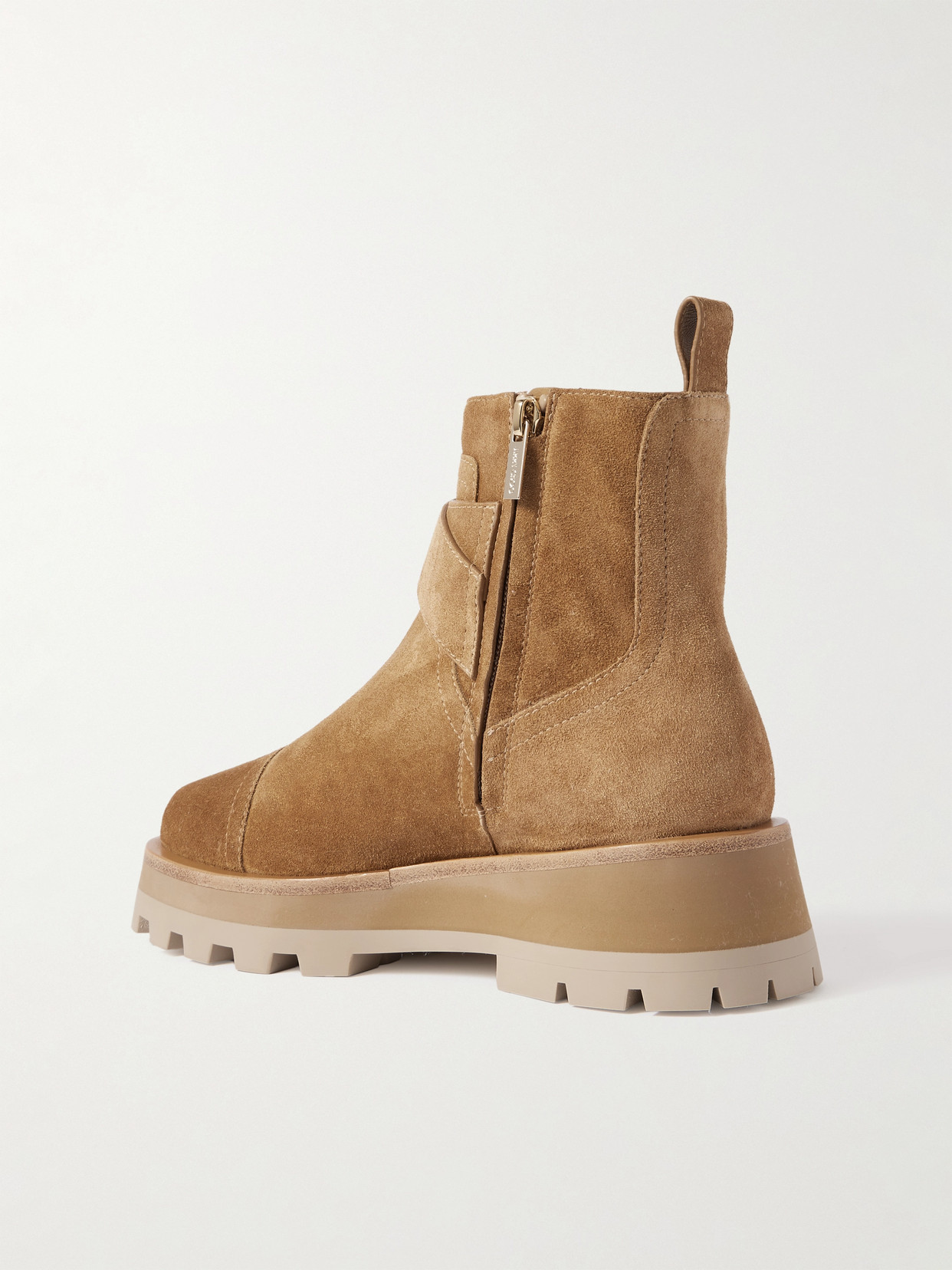 Jimmy Choo 40mm Meena Suede Ankle Boots In Brown