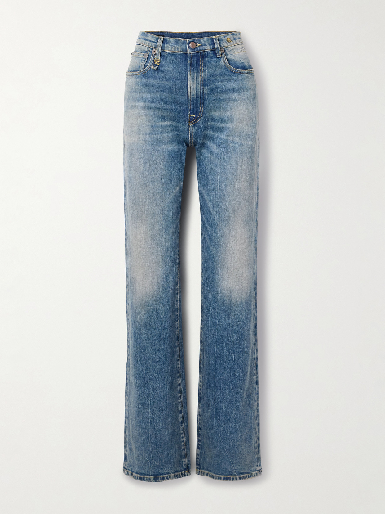R13 - Jane High-rise Wide-leg Jeans - Blue