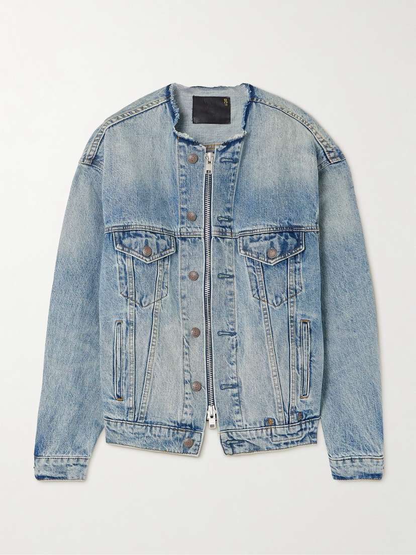 R13 Distressed Denim Jacket