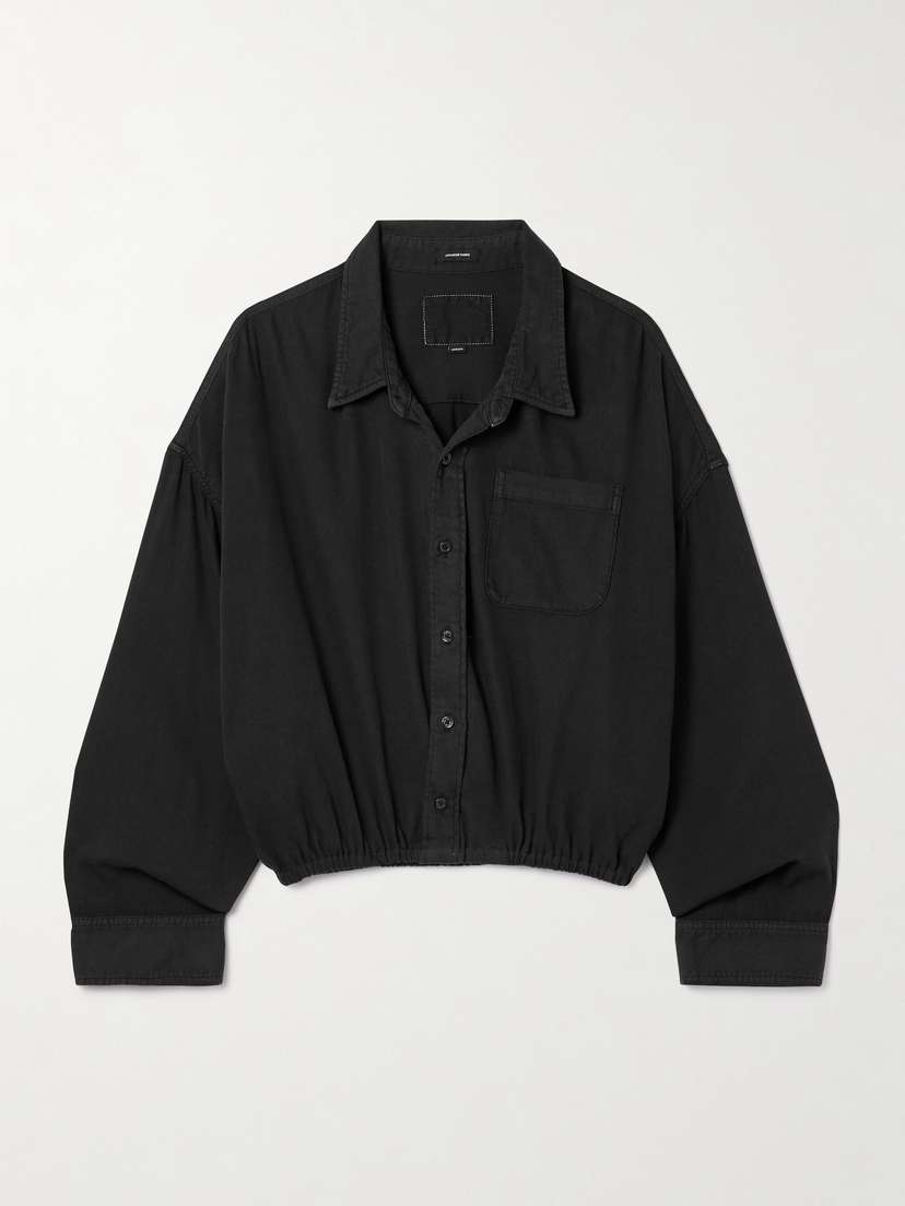 R13 Cropped Cotton Shirt