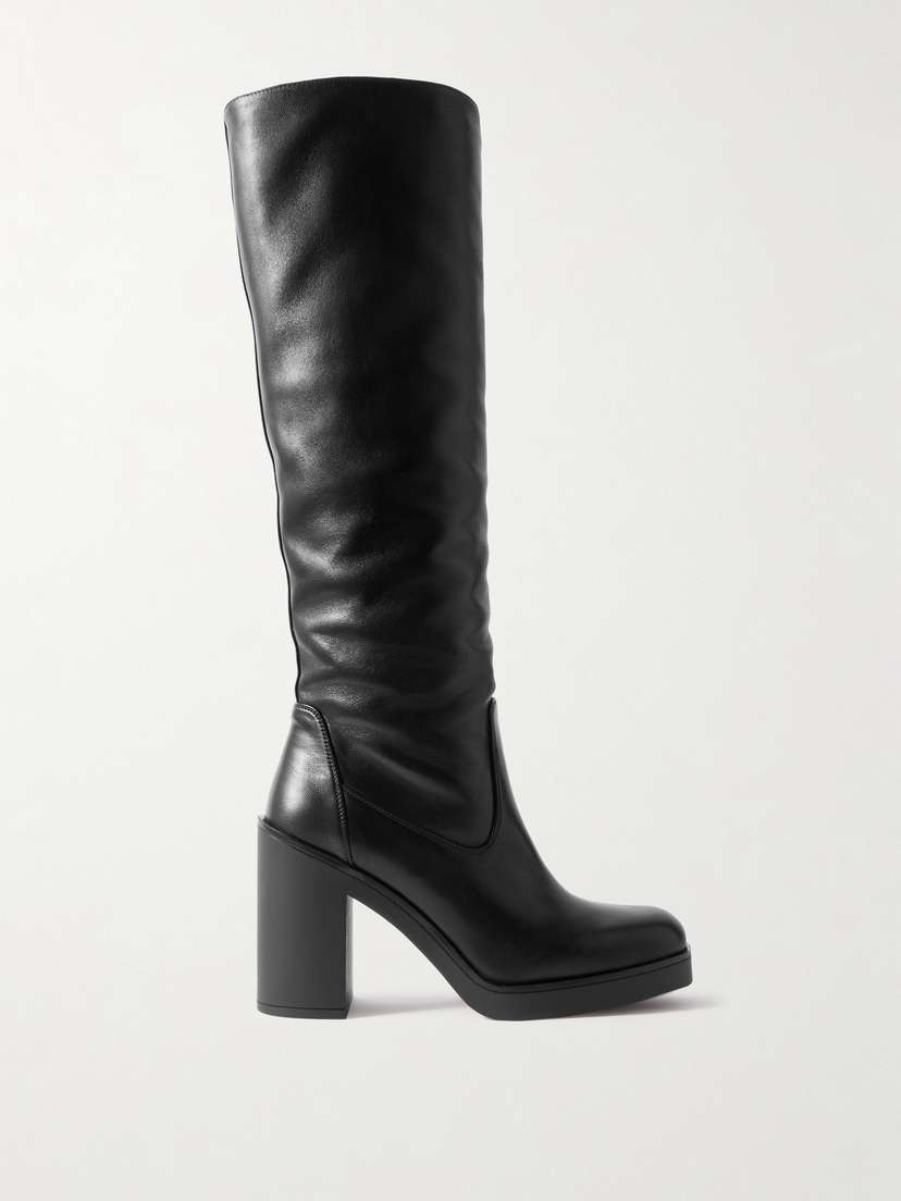 Stuart Weitzman Bethenny Leather Knee Boots