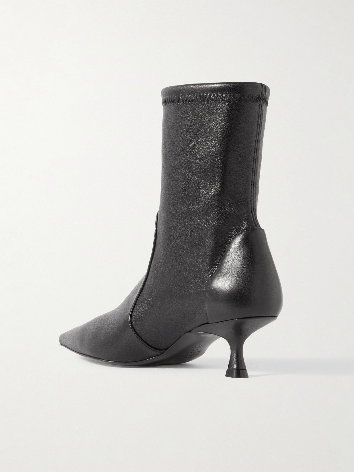 Stuart Weitzman Gail Nappa Leather Bootie In Black