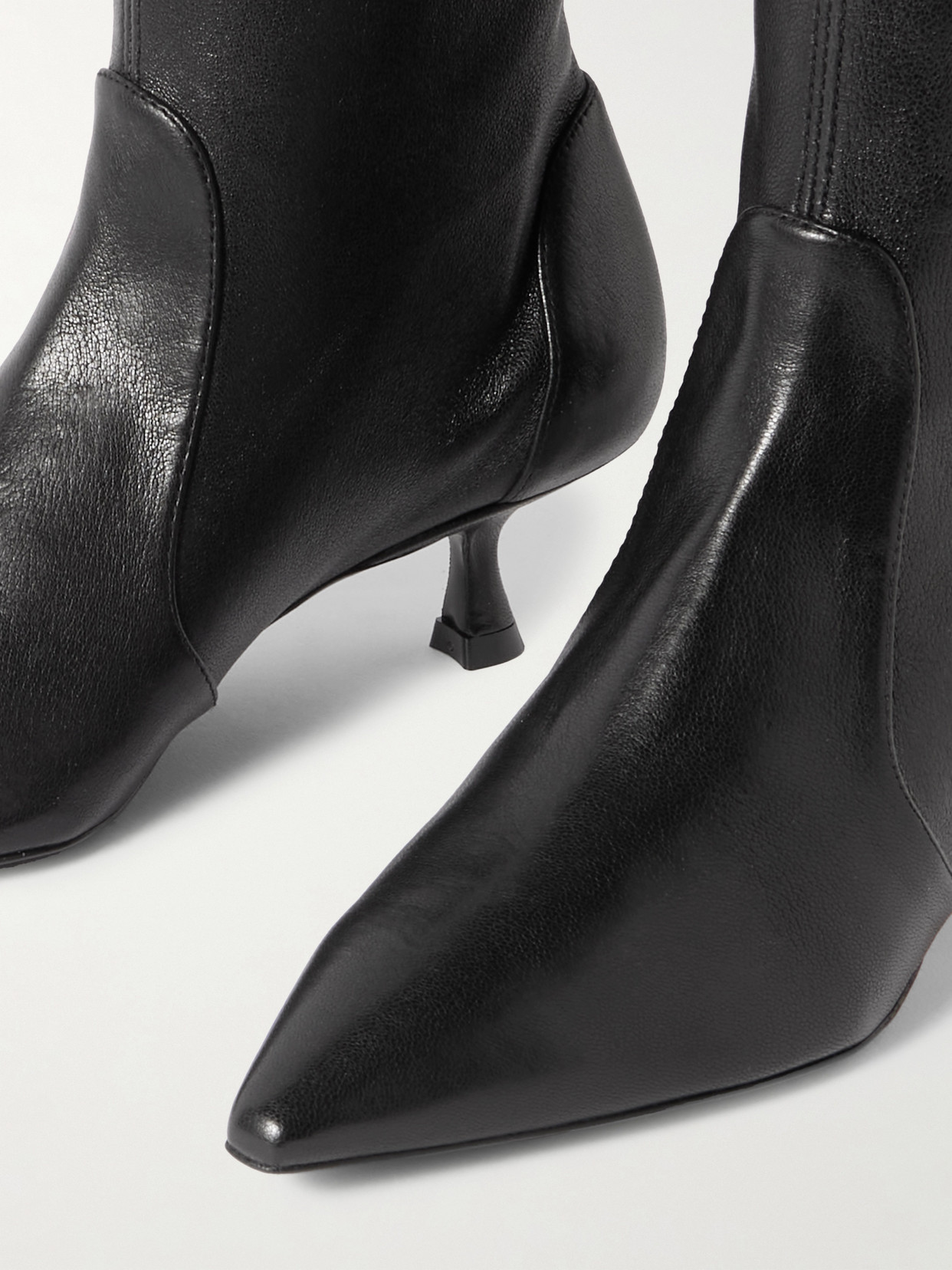 Stuart Weitzman Gail Nappa Leather Bootie In Black