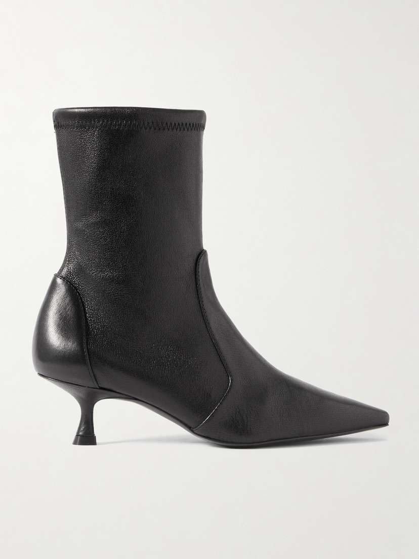 Stuart Weitzman Naomi Leather Ankle Boots