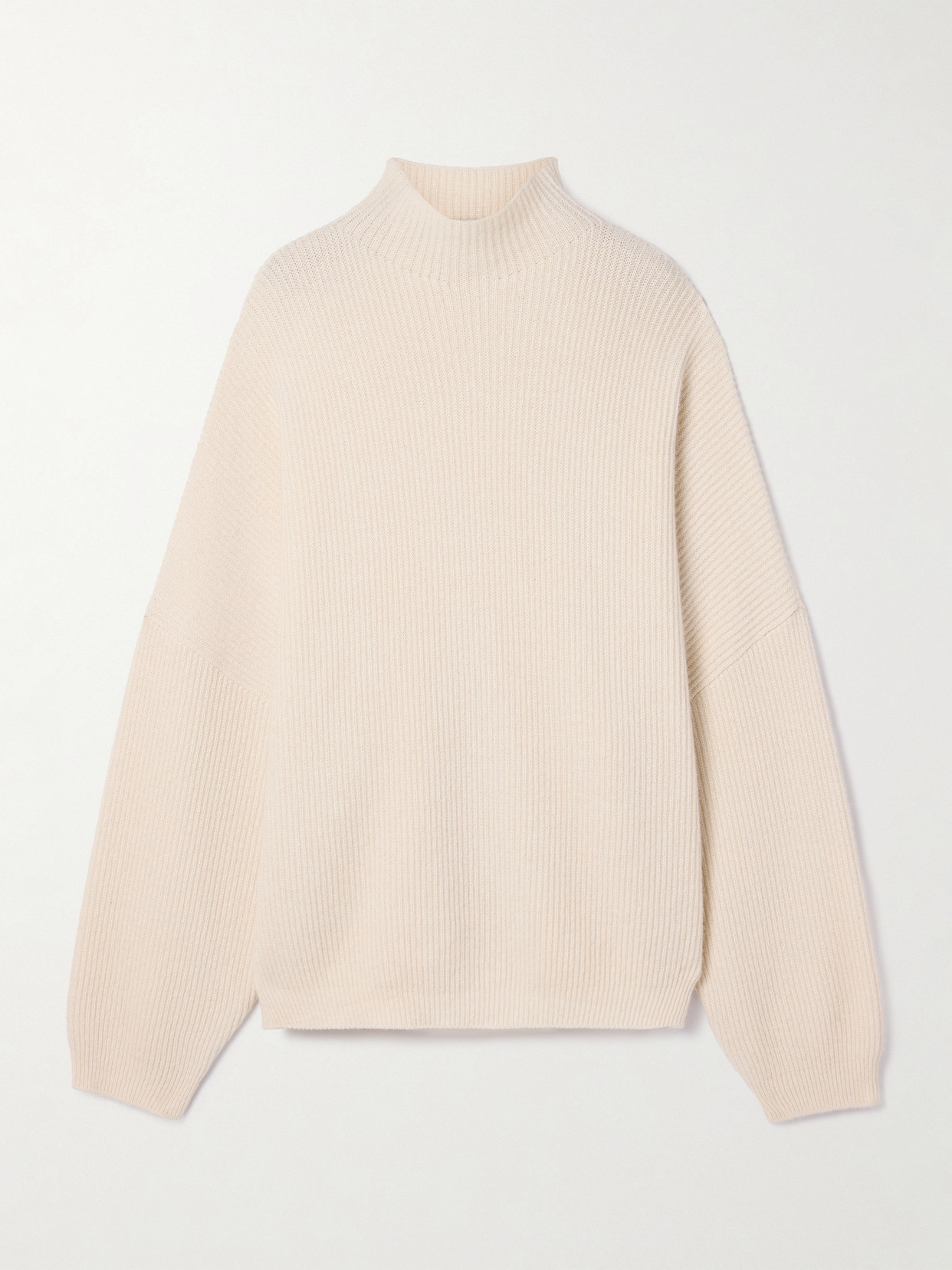 FFORME - Kimm Oversized Ribbed Cashmere Sweater - Cream