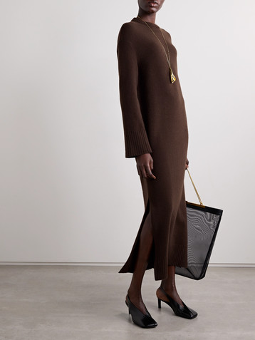Fforme Ainsley ribbed wool and cashmere-blend maxi dress