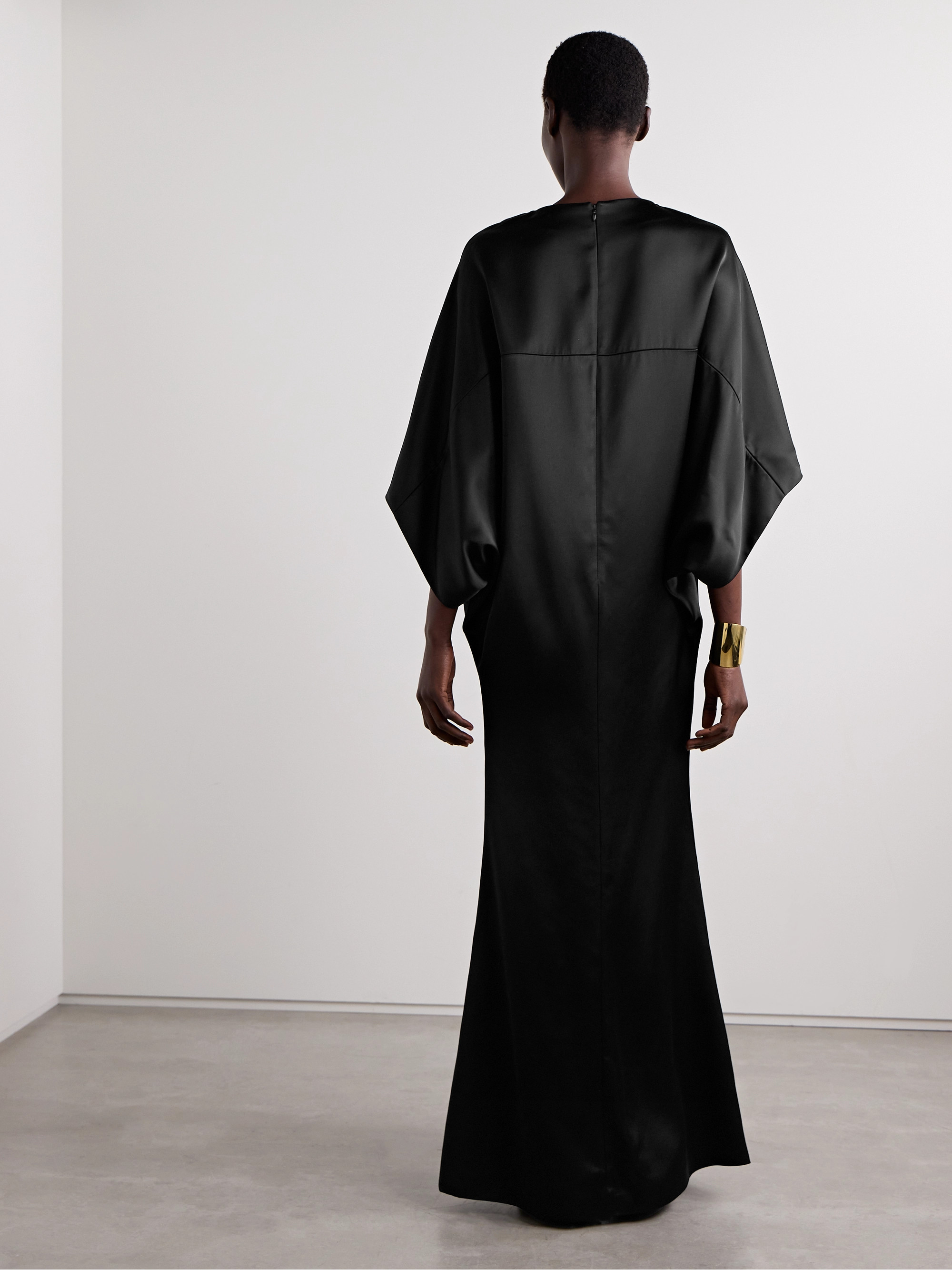 Fforme Devora satin-twill maxi dress