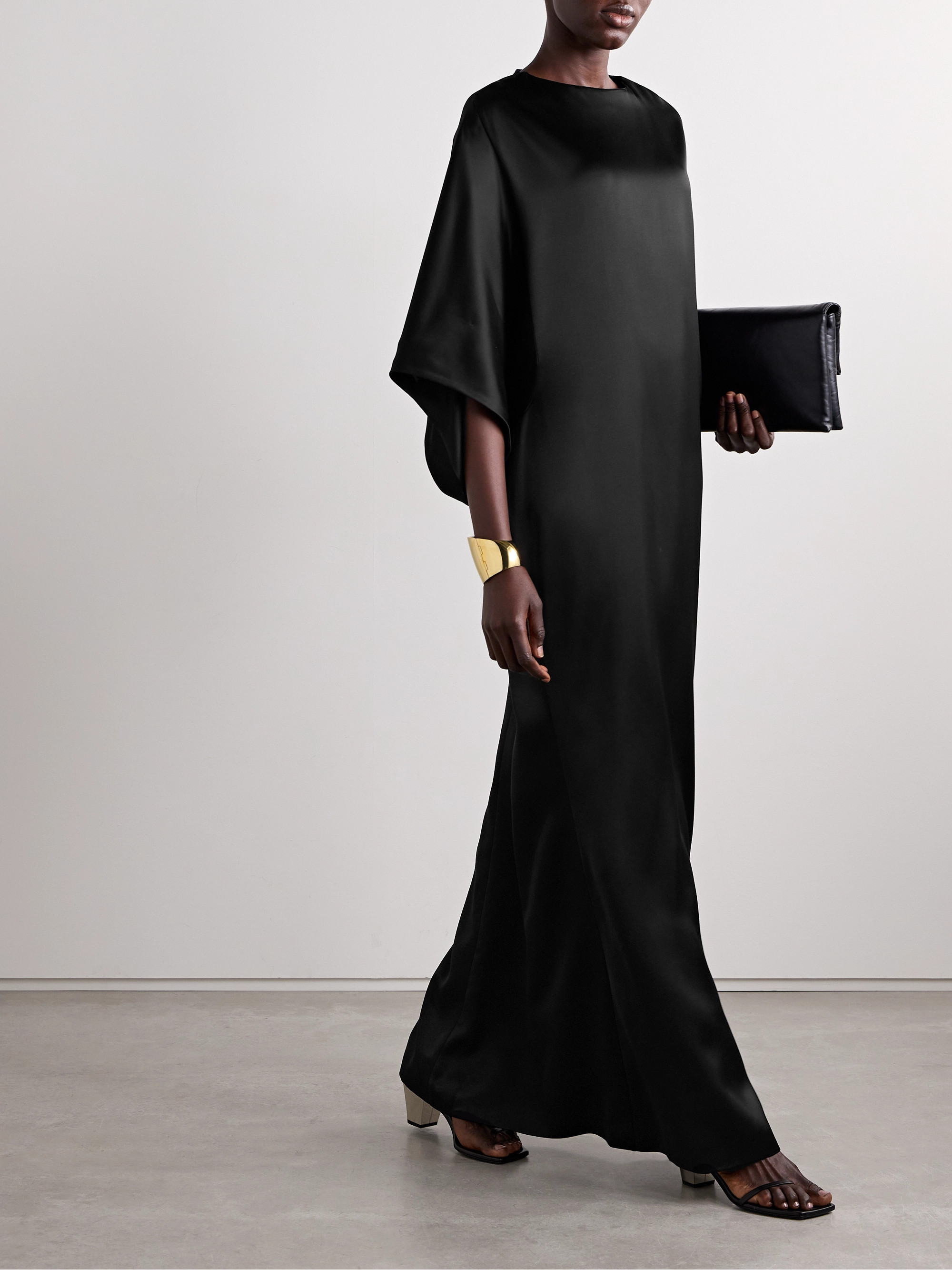 Fforme Devora satin-twill maxi dress