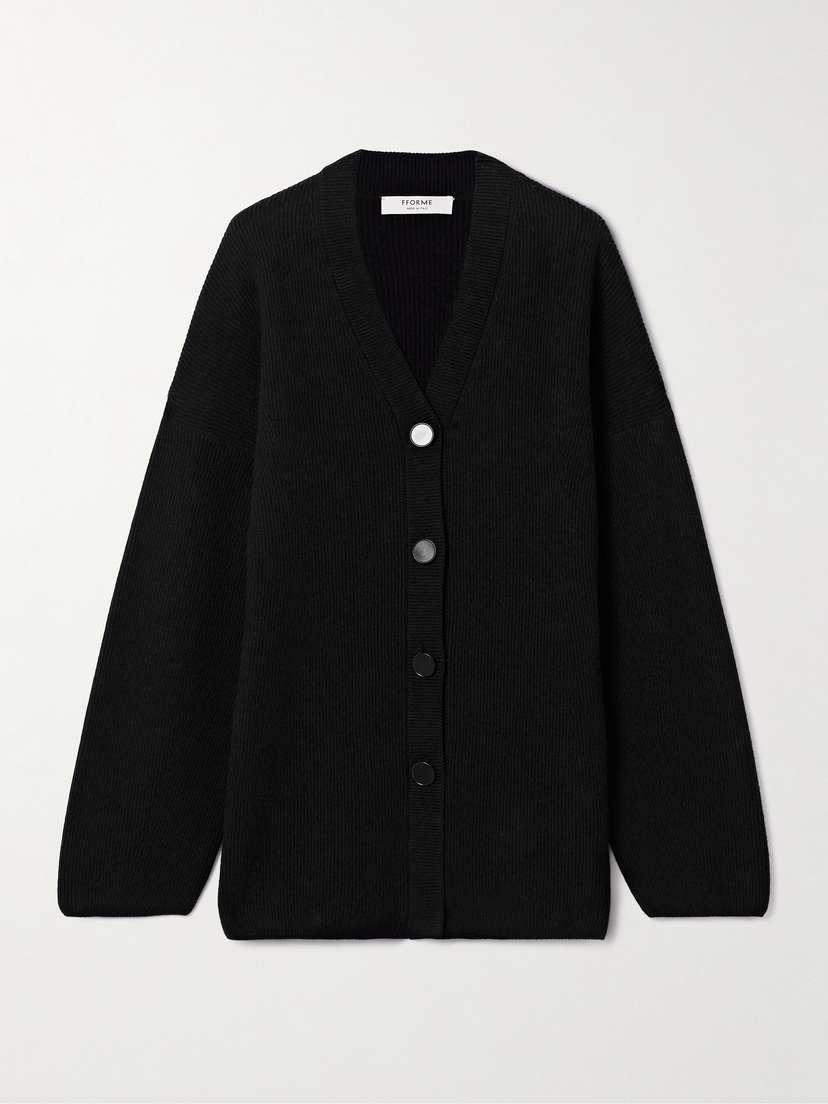 FFORME Cody Ribbed Wool And Cashmere-blend Cardigan