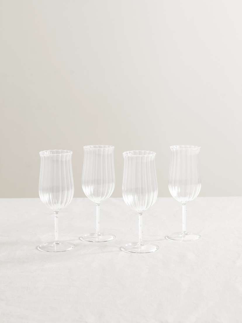 Sophie Lou Jacobsen Tulip Set Of Four Wine Glasses