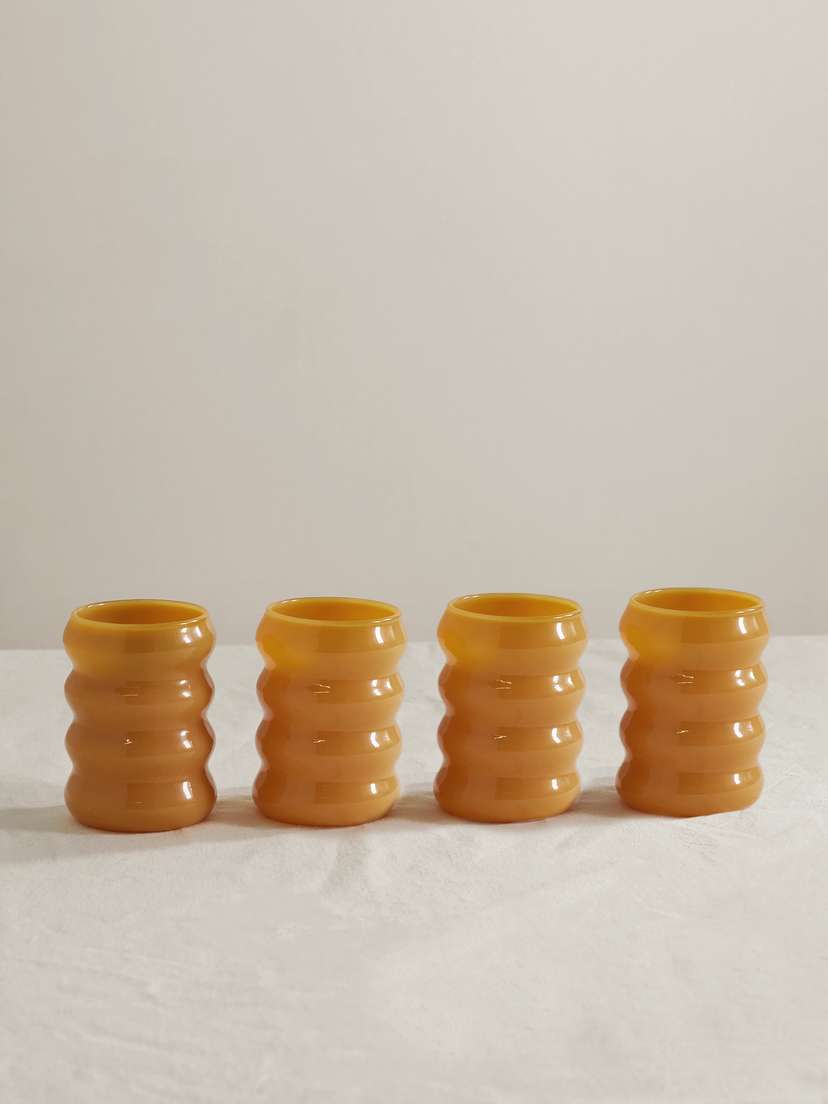 Sophie Lou Jacobsen Ripple Set Of Four Glasses