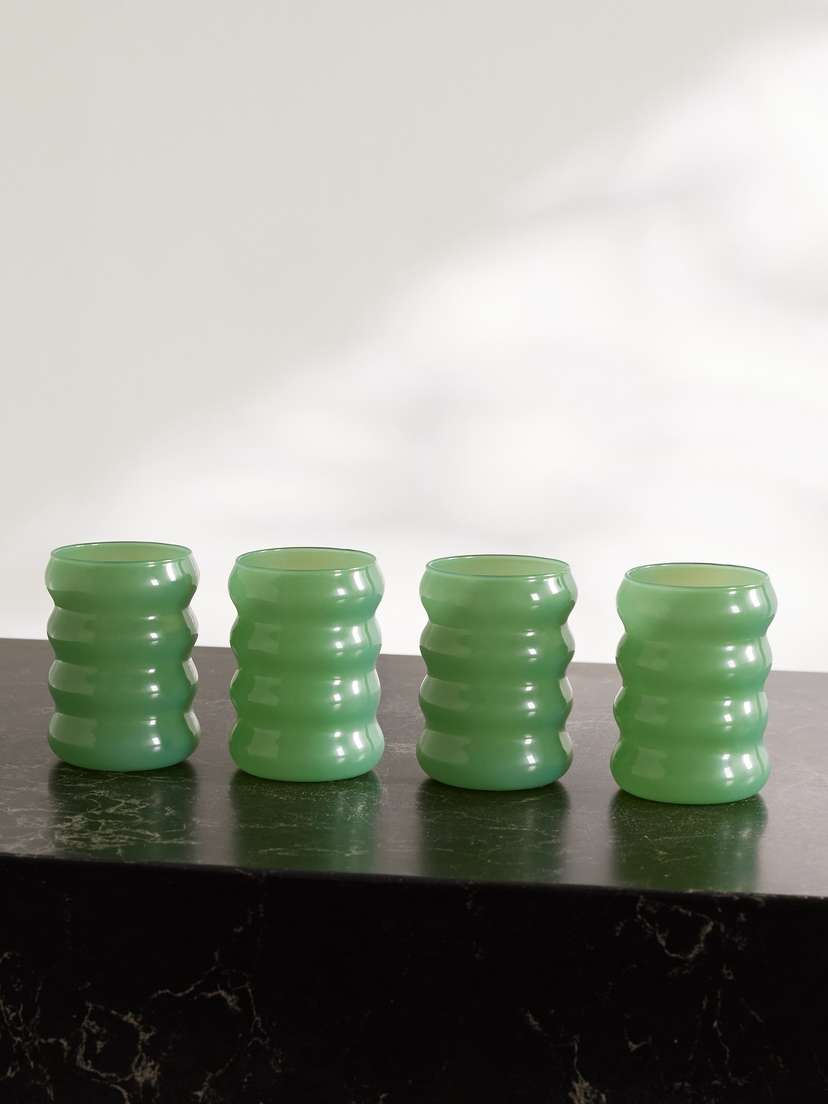 Sophie Lou Jacobsen Ripple Set Of Four Glasses