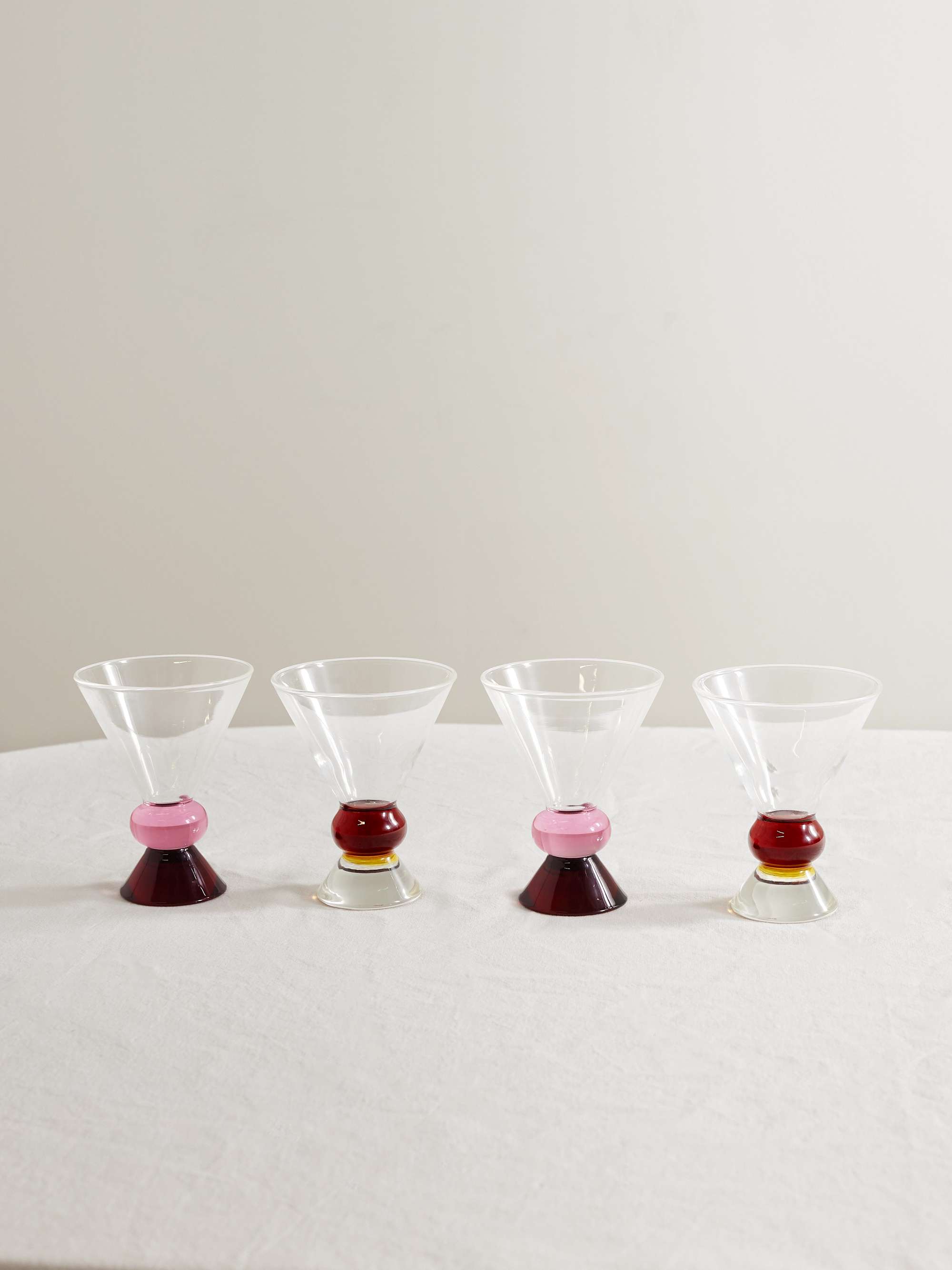 Ghia Totem set of four glass cups