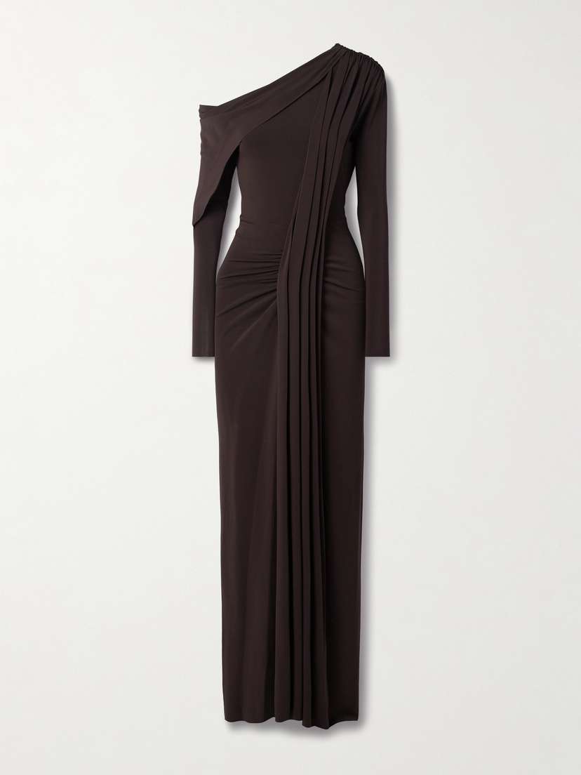 Jason Wu Collection Off-the-shoulder Draped Stretch-jersey Gown
