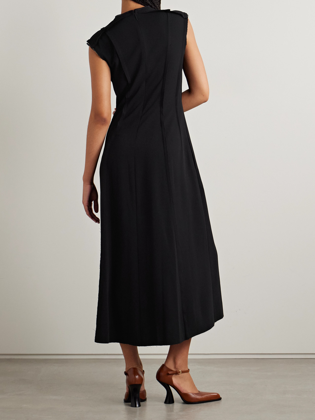 Jason Wu Collection Wrap-effect Crepe Maxi Dress In Black