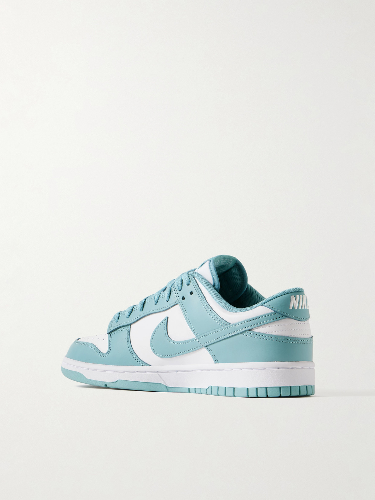 Nike Dunk Low Retro Leather Sneakers In Blue