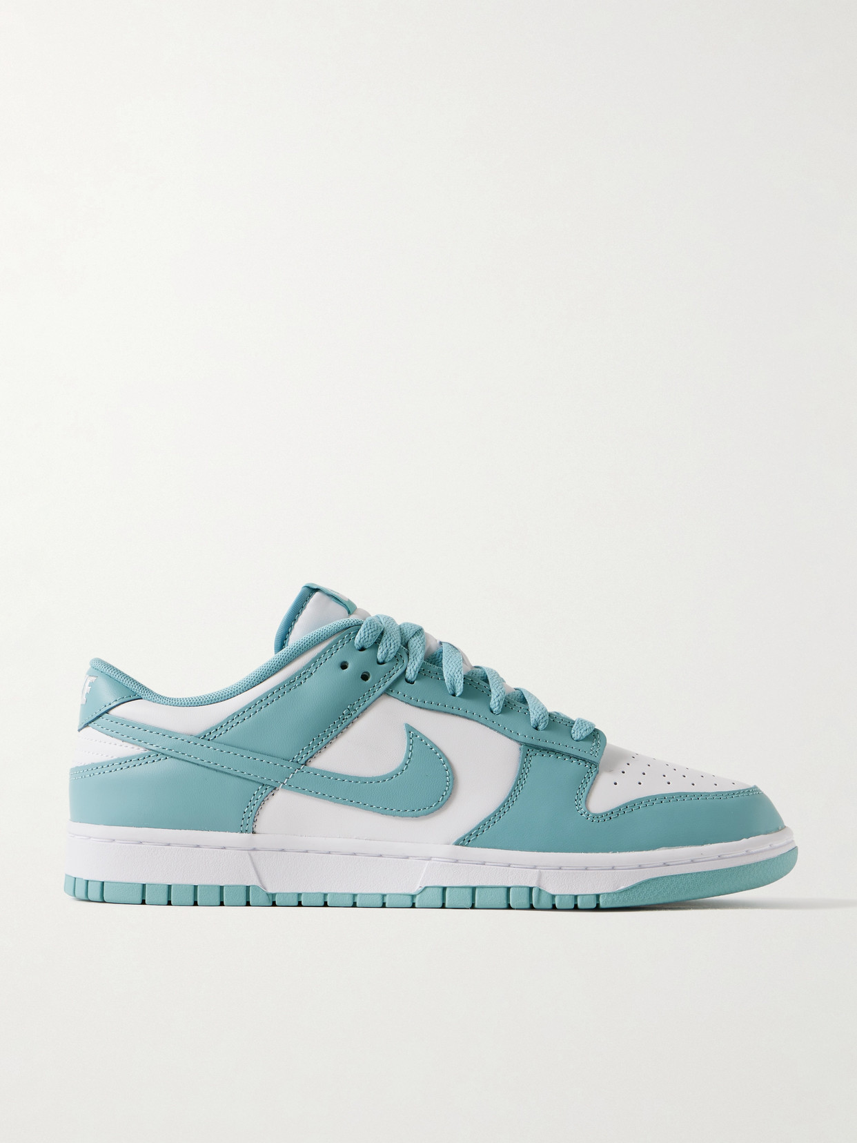 Nike - Dunk Low Retro Leather Sneakers - Blue