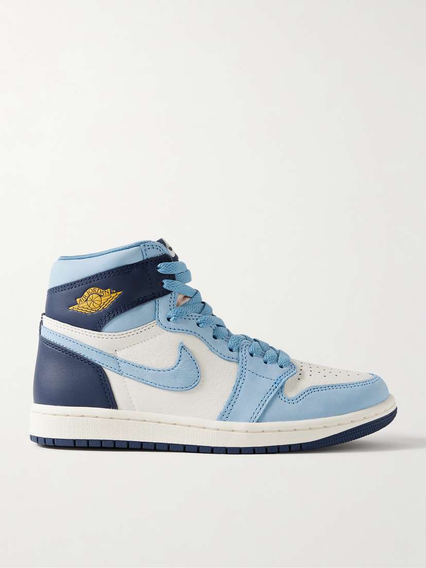 Nike Air Jordan 1 Retro Og Leather And Nubuck High-top Sneakers