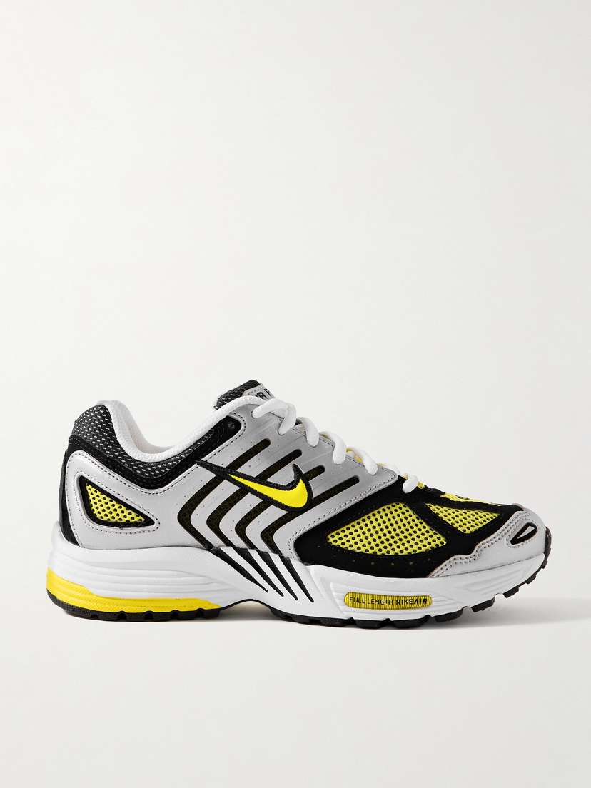 Nike Air Pegasus 2k5 Leather And Suede-trimmed Mesh Sneakers