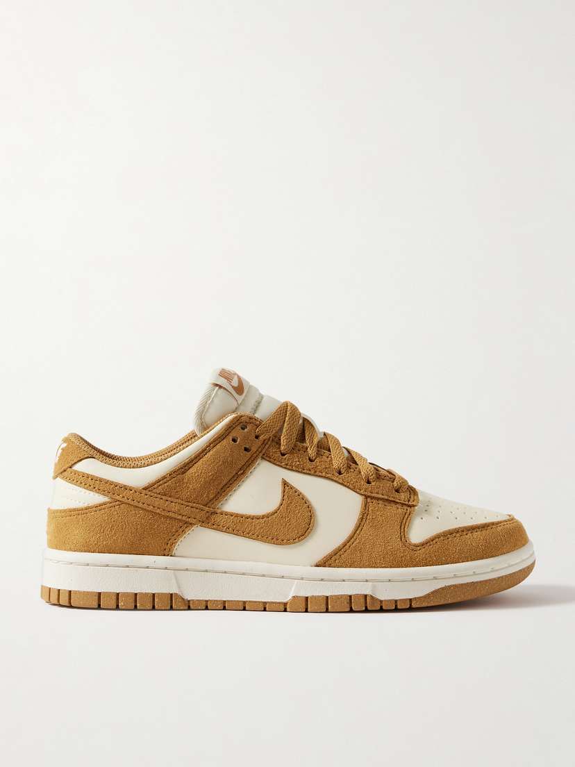 Nike Dunk Low Suede And Leather Sneakers