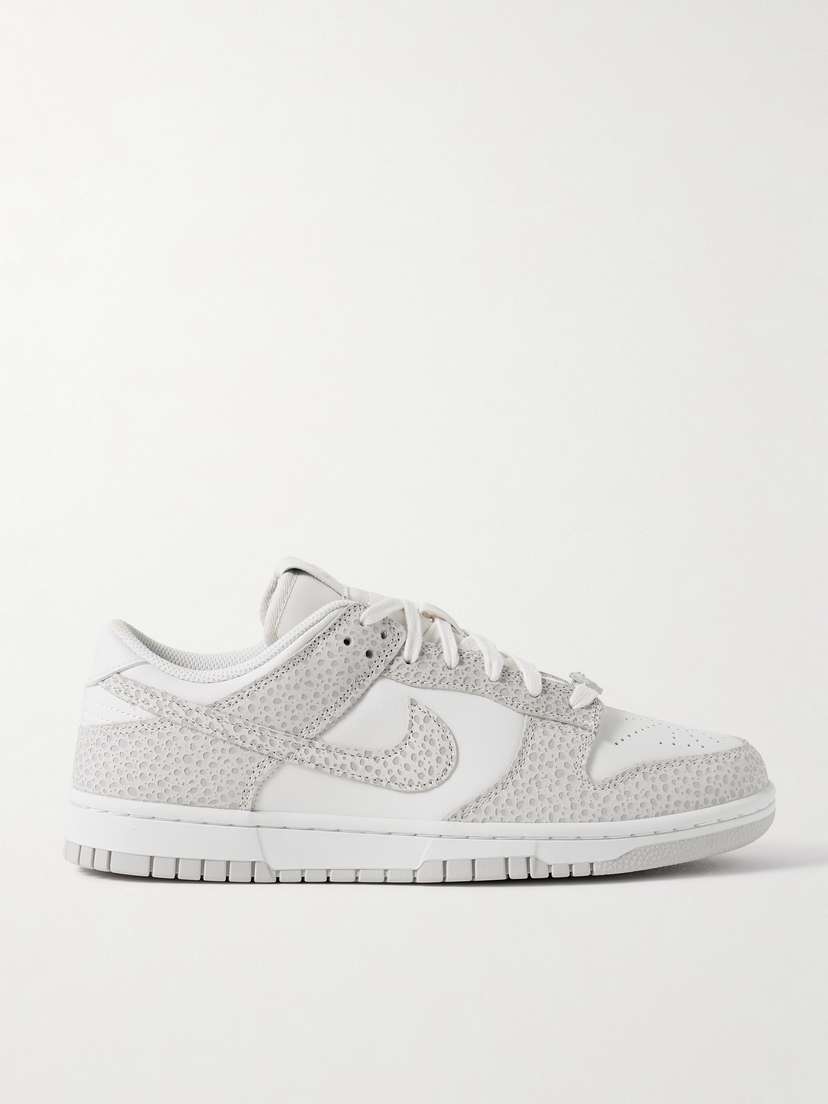 Nike Dunk Low Prm Smooth And Textured-leather Sneakers