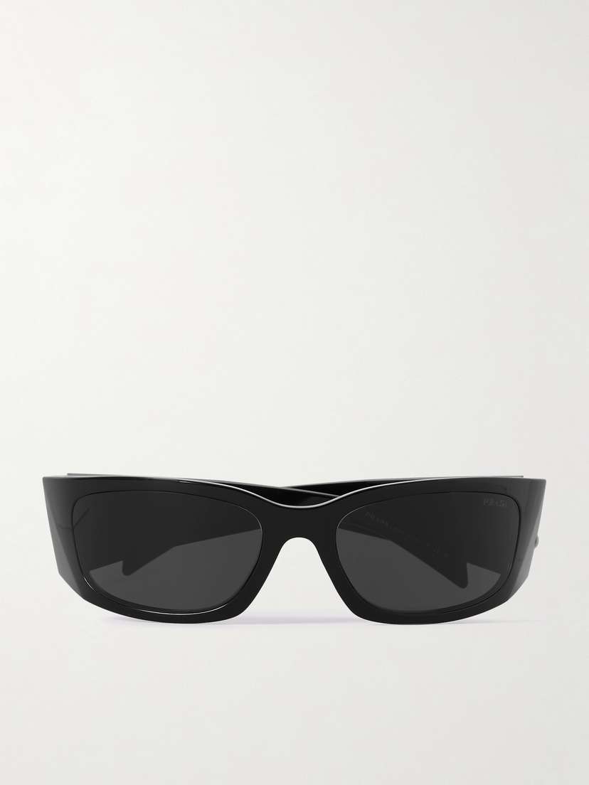PRADA EYEWEAR Rectangular-frame Acetate Sunglasses