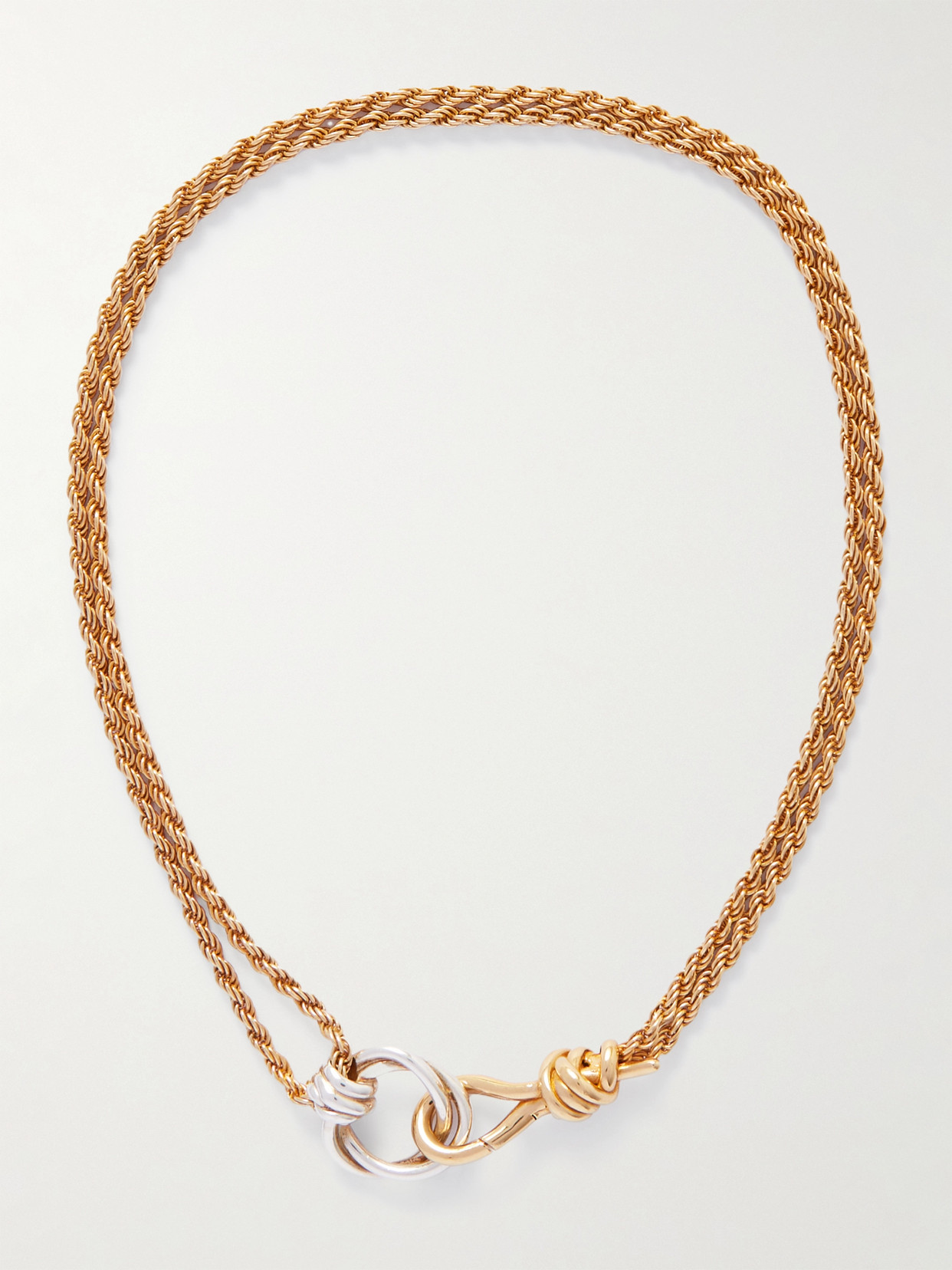 Bottega Veneta Gold-plated Silver Necklace