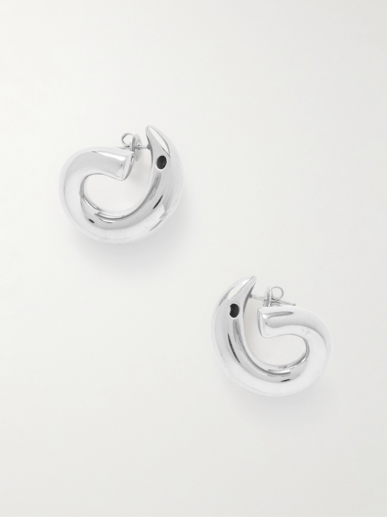 Bottega Veneta Sardine Silver Earrings