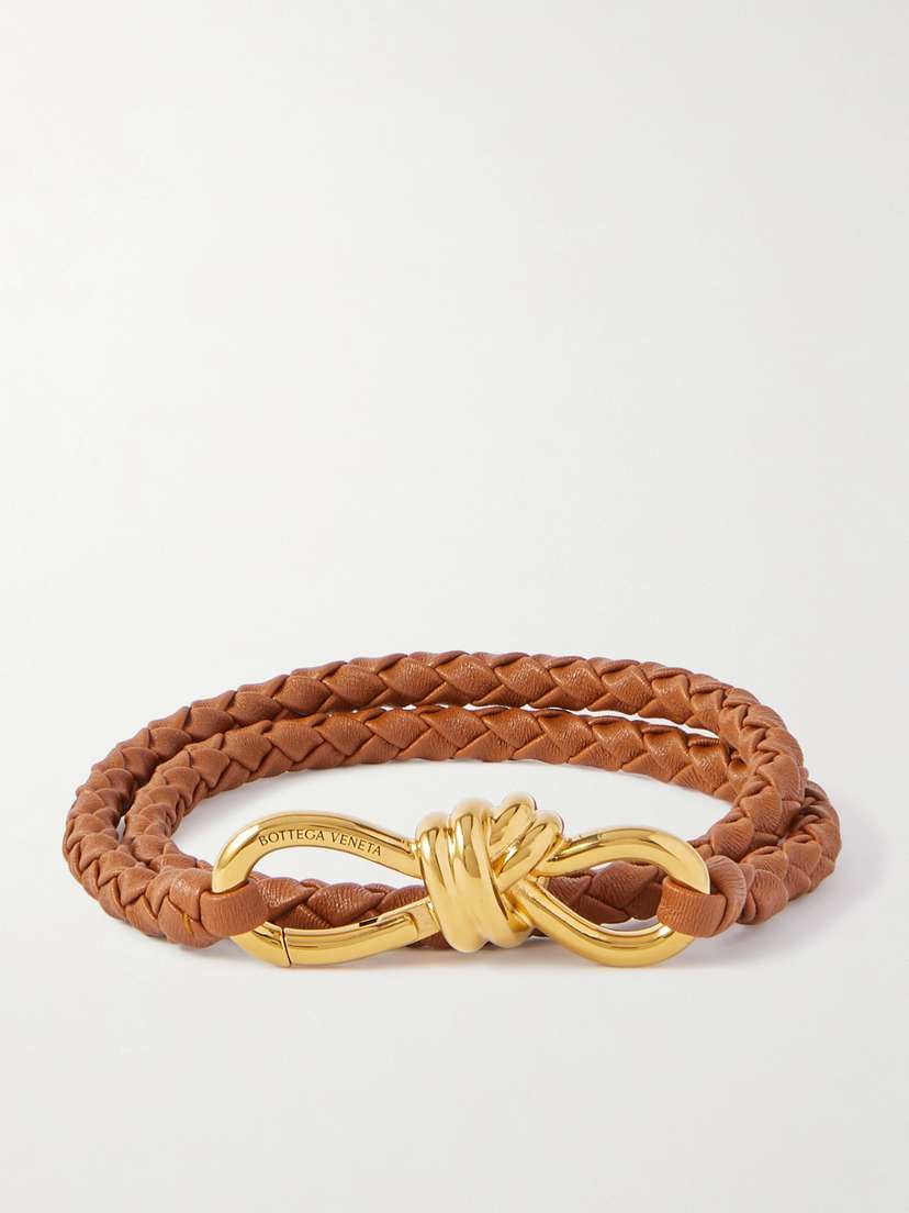 Bottega Veneta Andiamo Intrecciato eather Belt