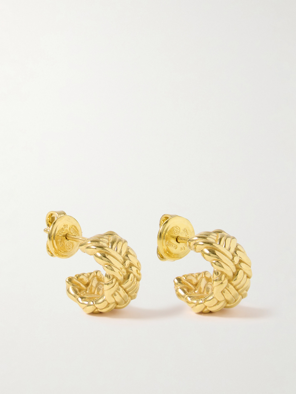 Bottega Veneta Gold-plated Hoop Earrings