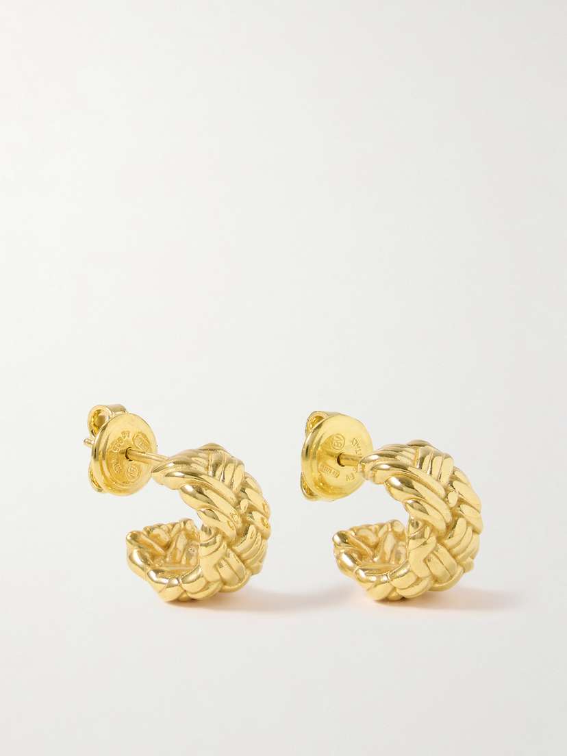 Bottega Veneta plated Hoop Earrings