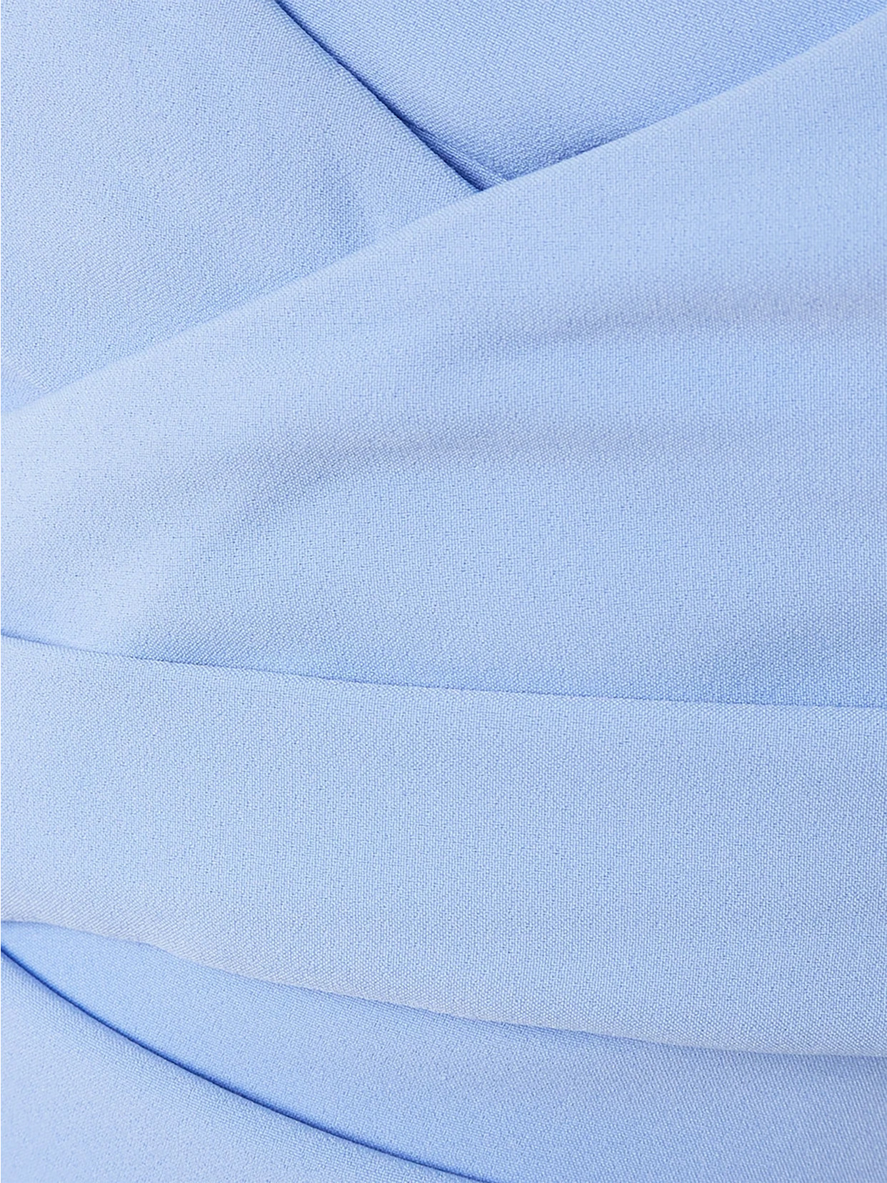 Safiyaa Iana Off-the-shoulder Draped Crepe Midi Dress In Blue