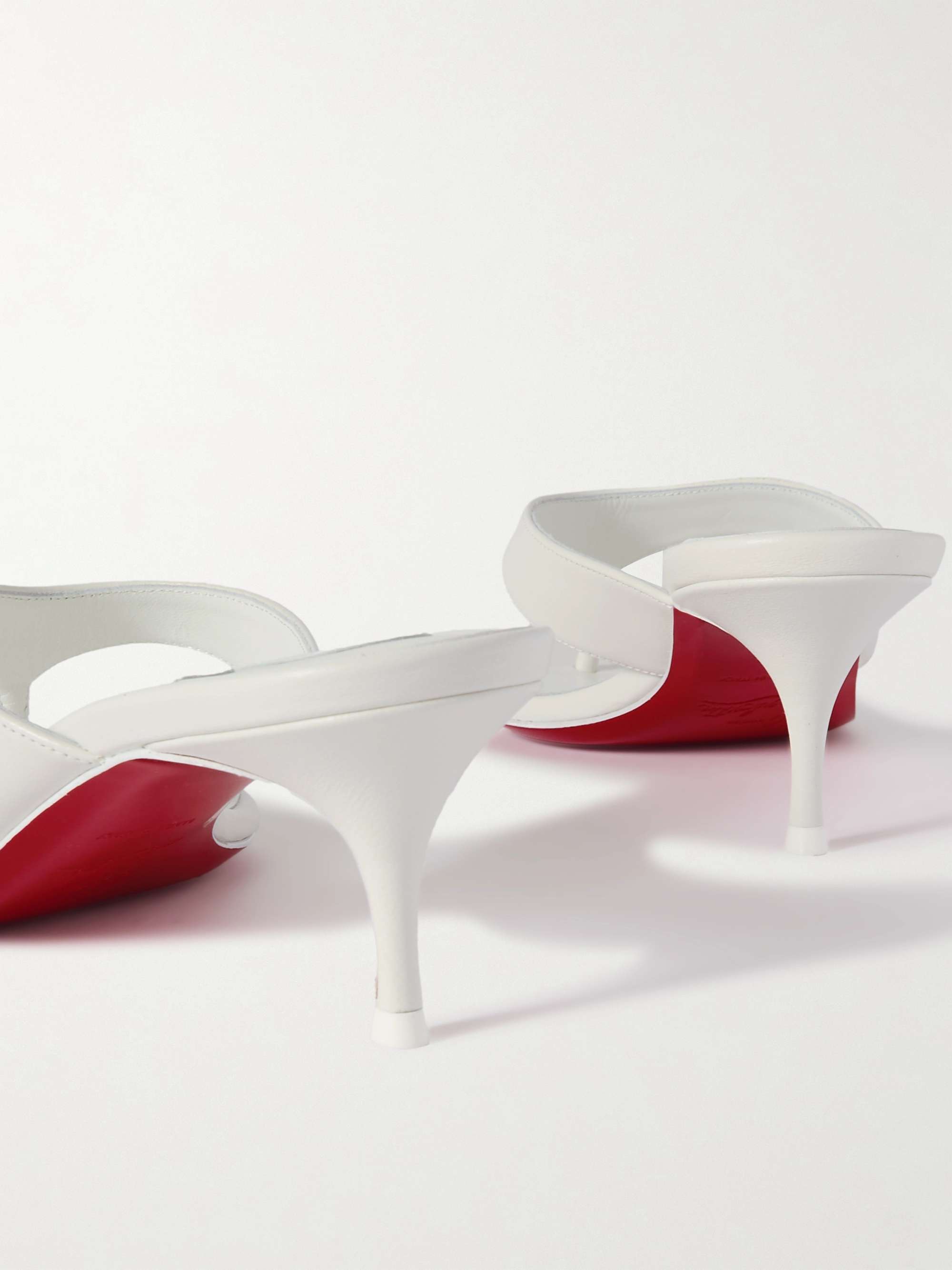 CHRISTIAN LOUBOUTIN Raratonga 55 leather sandals | NET-A-PORTER