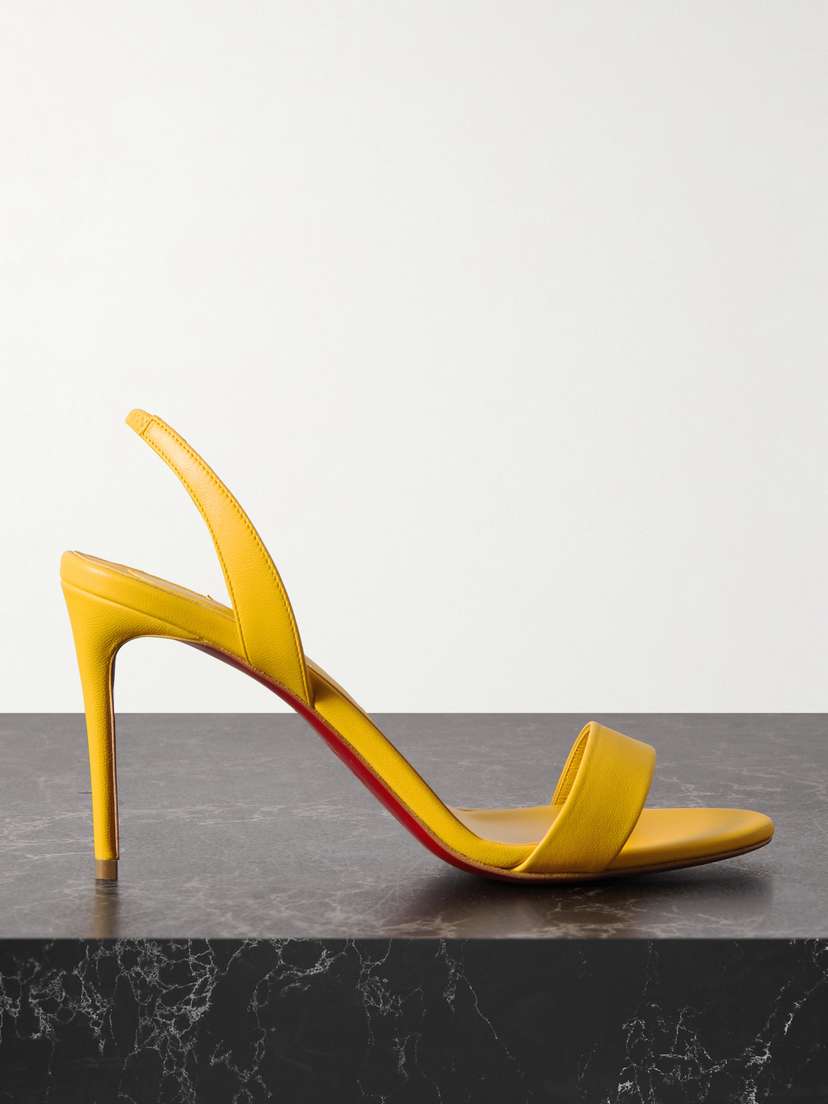 Christian Louboutin O Marylin 85 Leather Slingback Sandals
