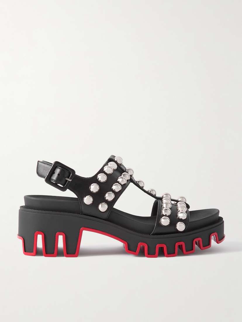 Christian Louboutin Duniclou Studded Leather Sandals