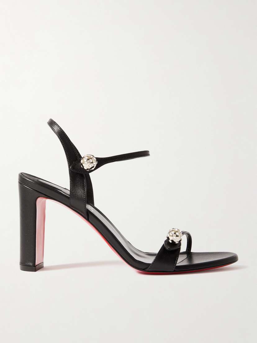 Christian Louboutin Atmospheria 85mm Embellished Leather Sandals
