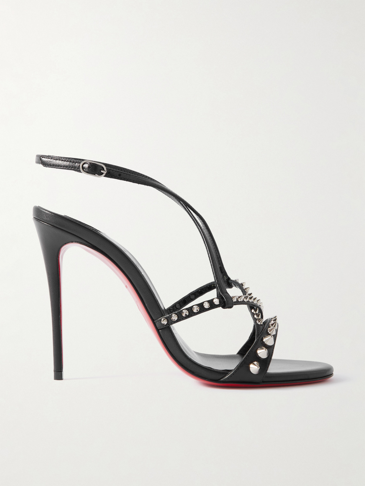 Christian Louboutin - Tatooshka 100 Studded Leather Sandals - Black