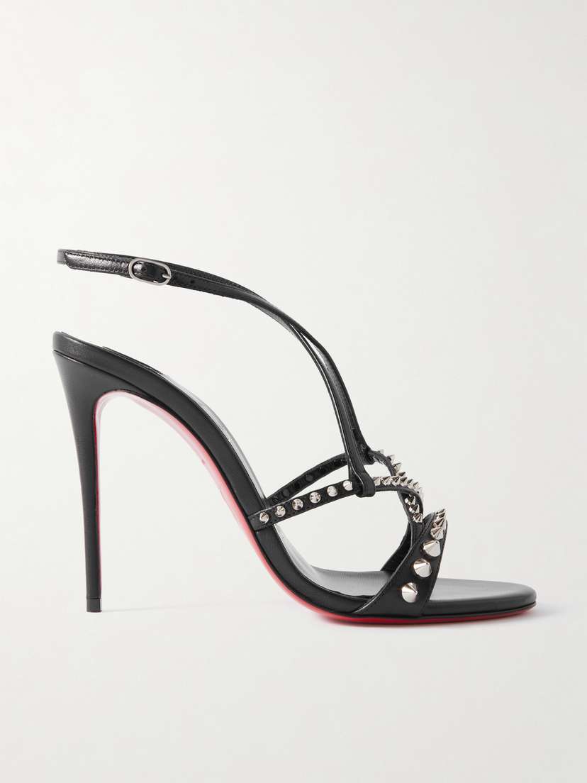 Christian Louboutin Tatooshka 100 Studded Leather Sandals
