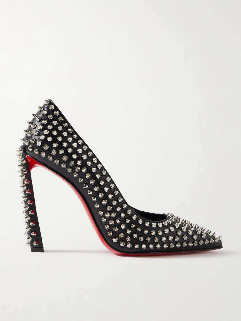 Christian Louboutin Condora 100 Spiked Leather Pumps