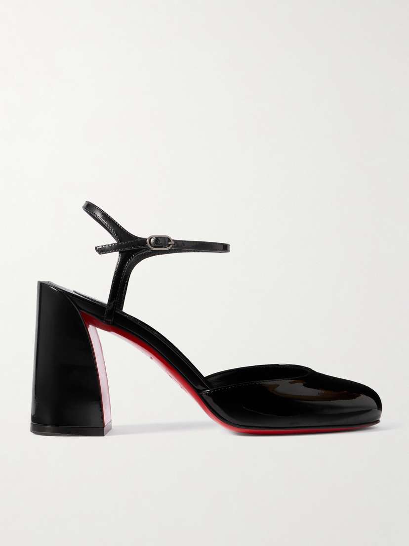 Christian Louboutin Jane 85 Patent-leather Pumps