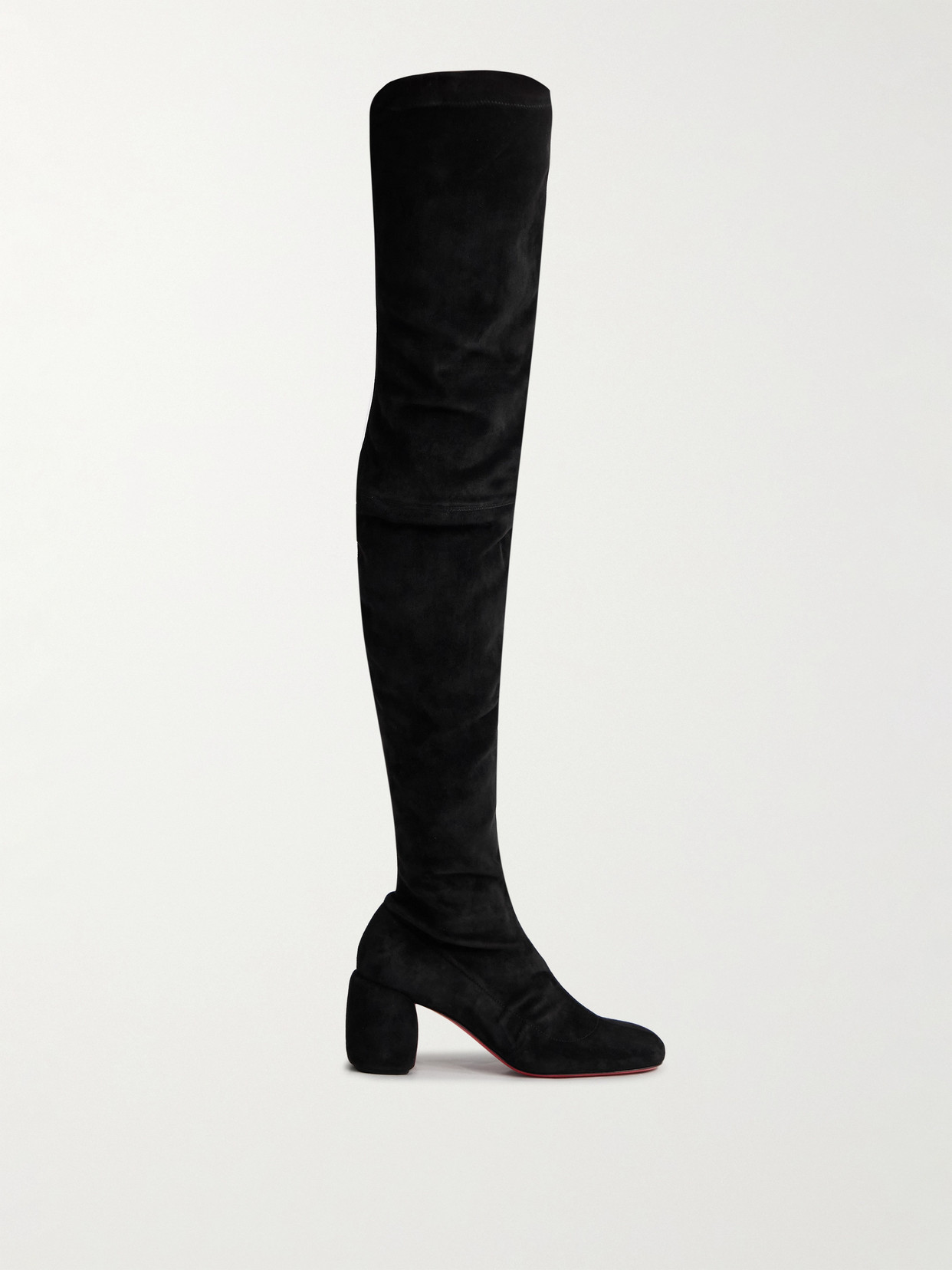 Christian Louboutin - Minny Suede Over-the-knee Boots - Black