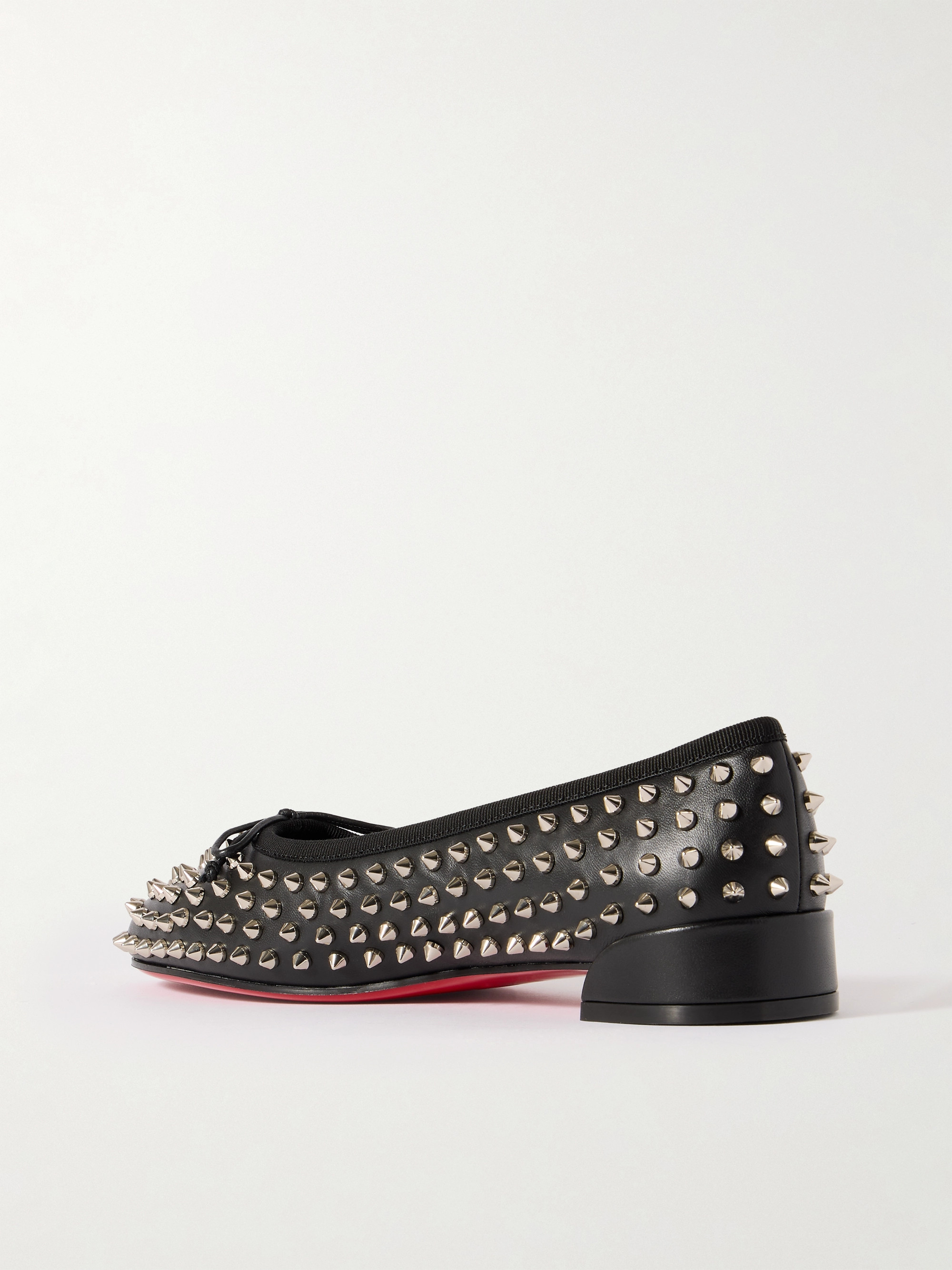 CHRISTIAN LOUBOUTIN Sweetie Jane studded leather ballet flats