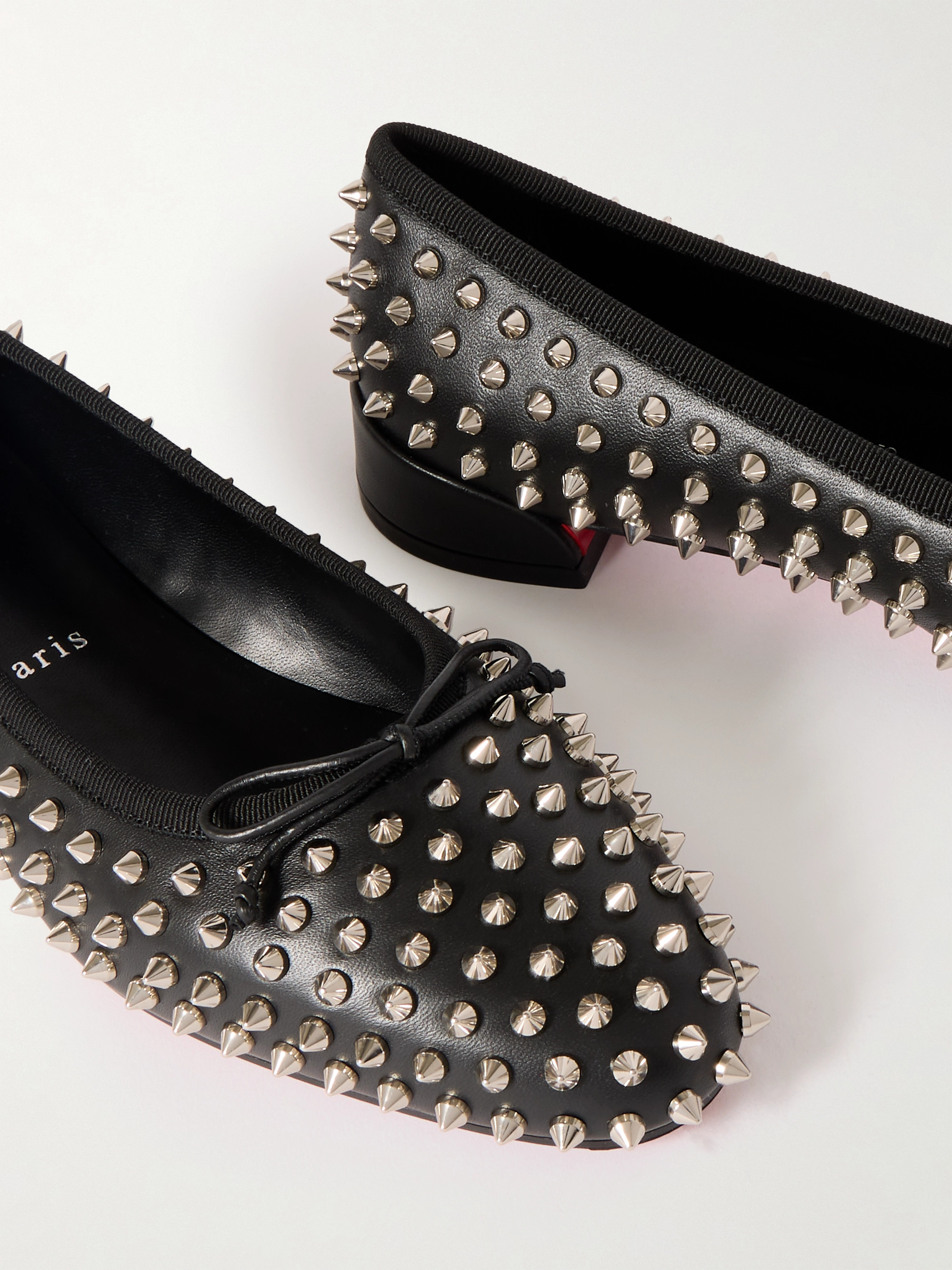 CHRISTIAN LOUBOUTIN Sweetie Jane studded leather ballet flats